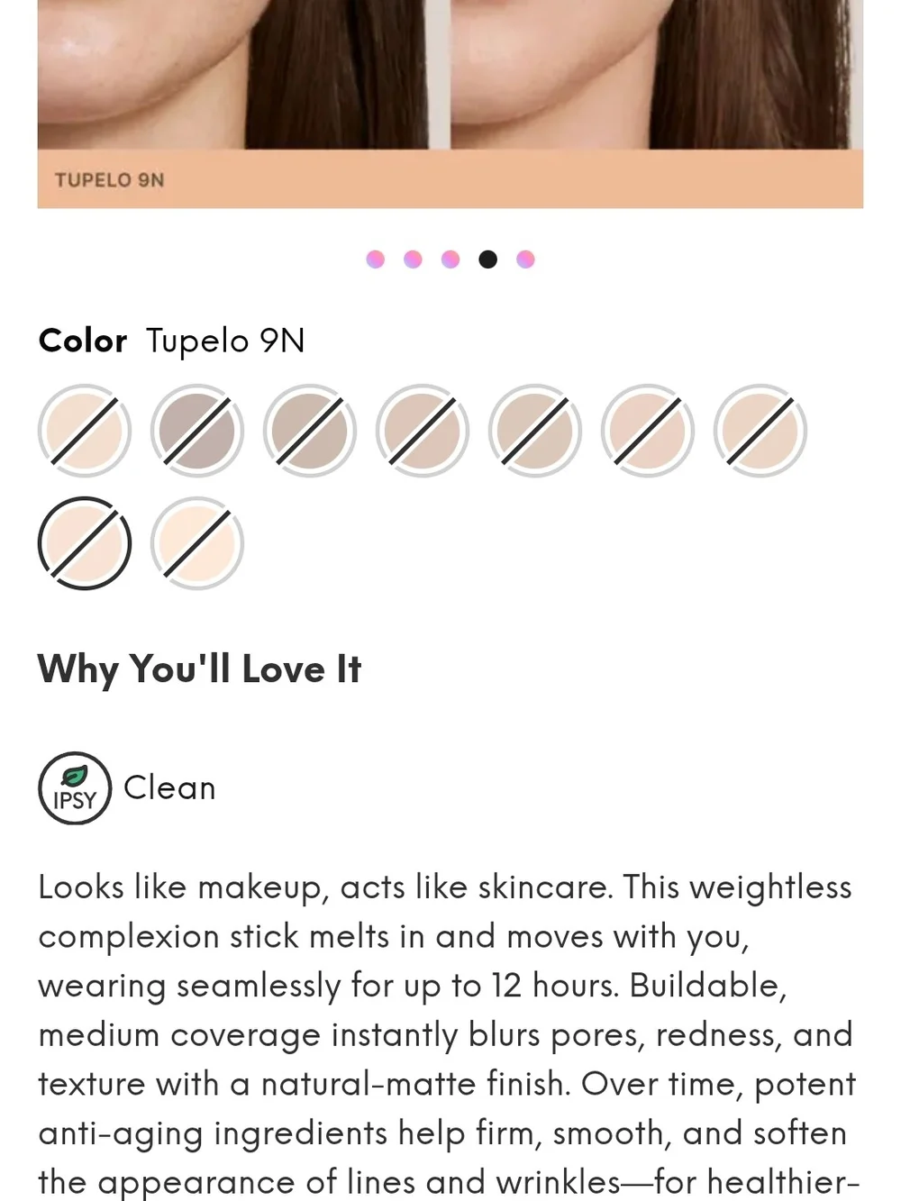 ILIA Skin Rewind Complexion Stick - Muted Rose Packaging